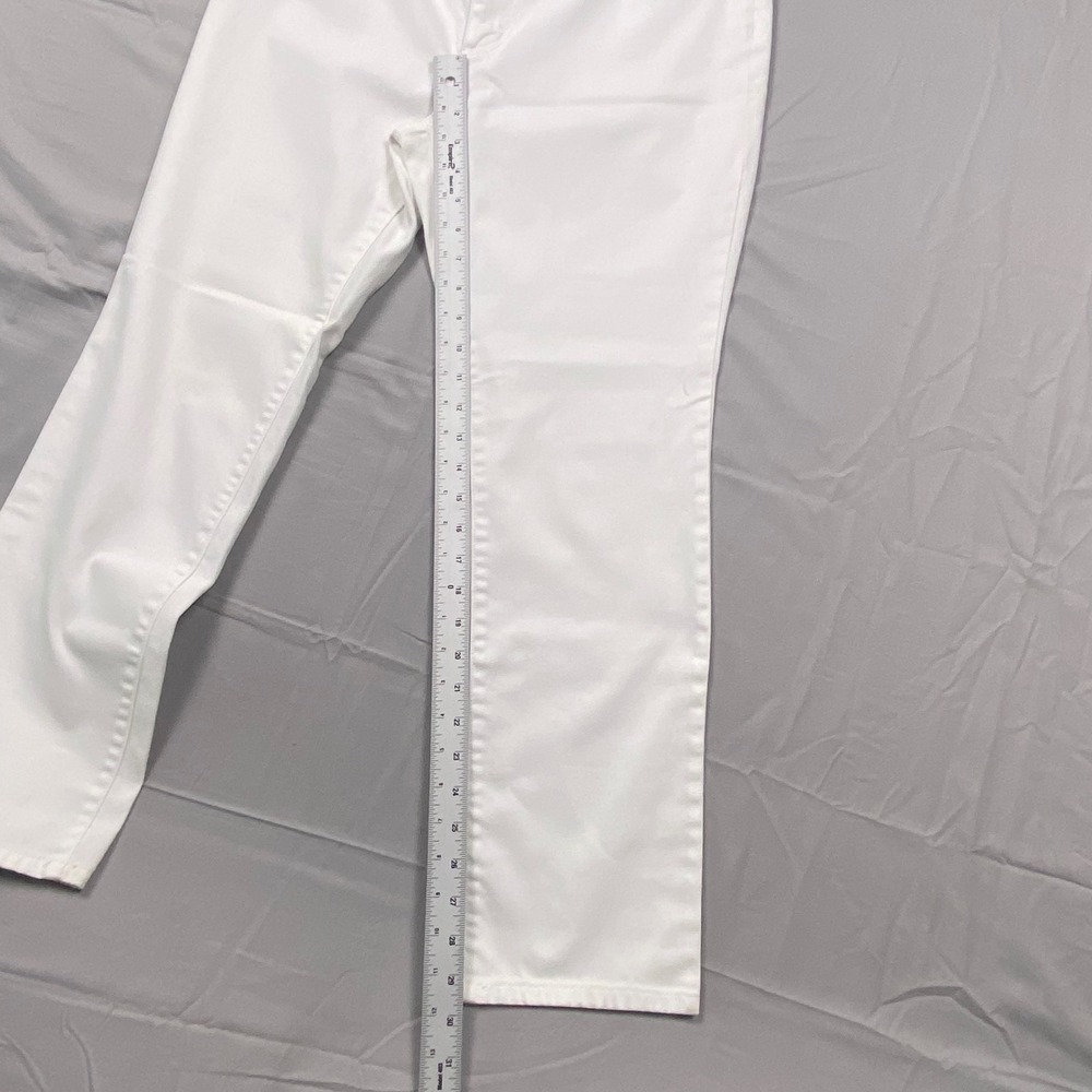 Chicos So Slimming Girlfriend Ankle Jeans Women 1 Short White Stretch Denim - Picture 10 of 16